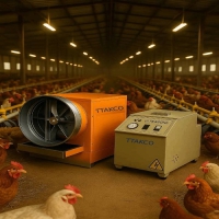 سیستم مه پاش مرغداری | رطوبت ساز مرغداری